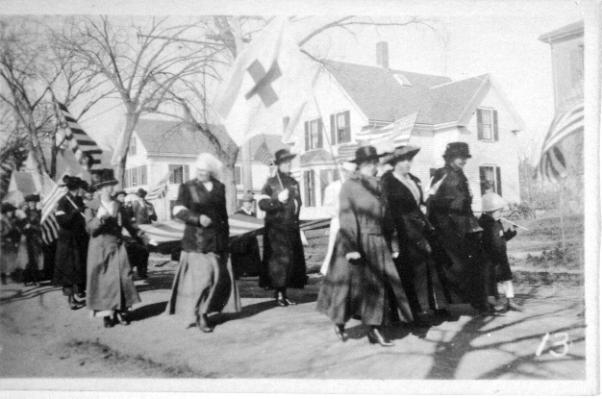 Women marchers in the victory parade, October 18, 1919