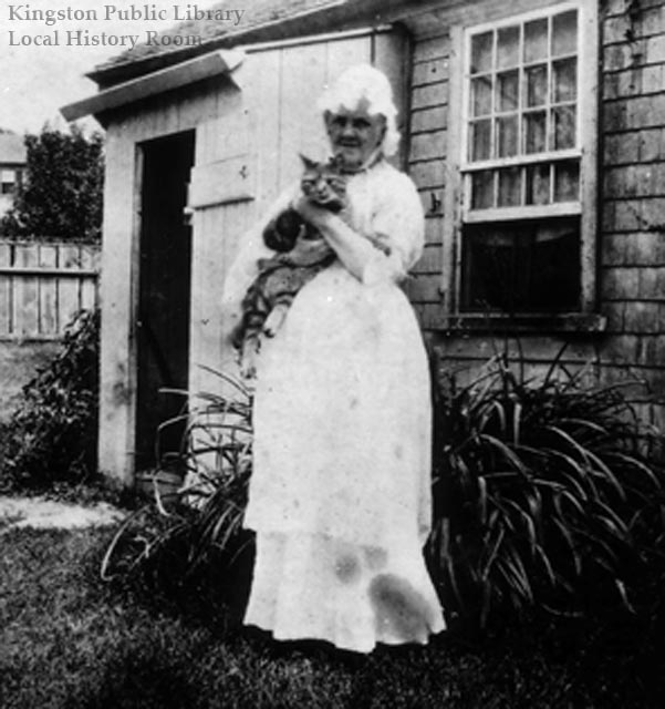 Miss Martha Bradford and cat