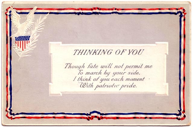 Postcard from Captain Joseph Finney, AEF, to Mary Fries, 1919