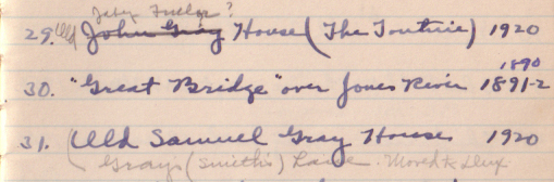 Selection from the notebook, ca. 1938
