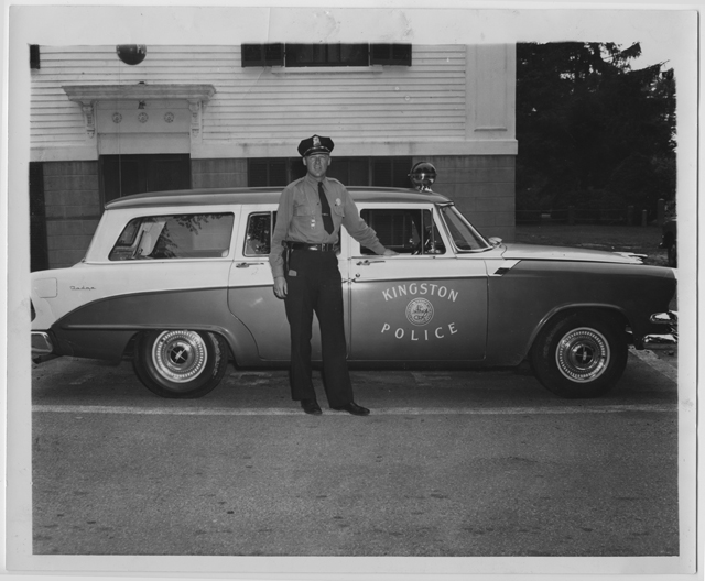 Chief Goonan and the new patrol wagon, circa 1955