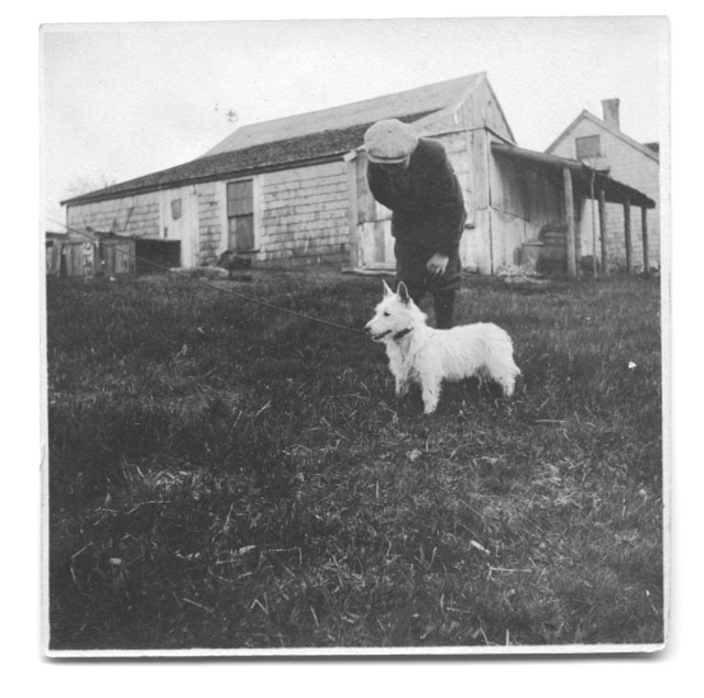 A boy and his dog, no date