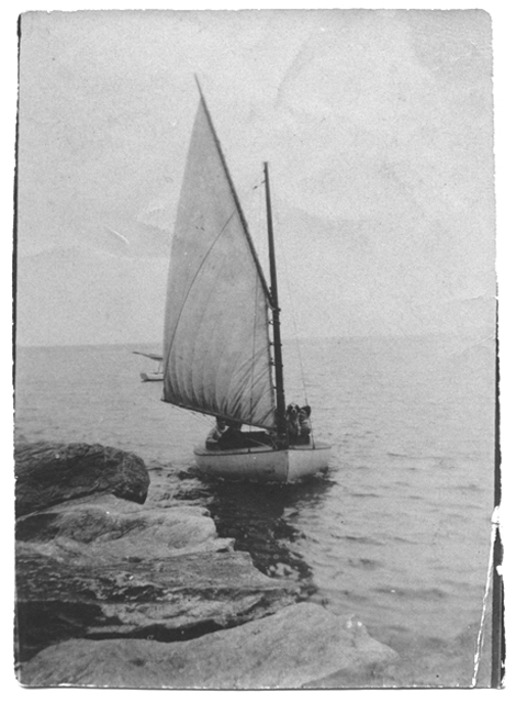 Sailboat on the water, no date