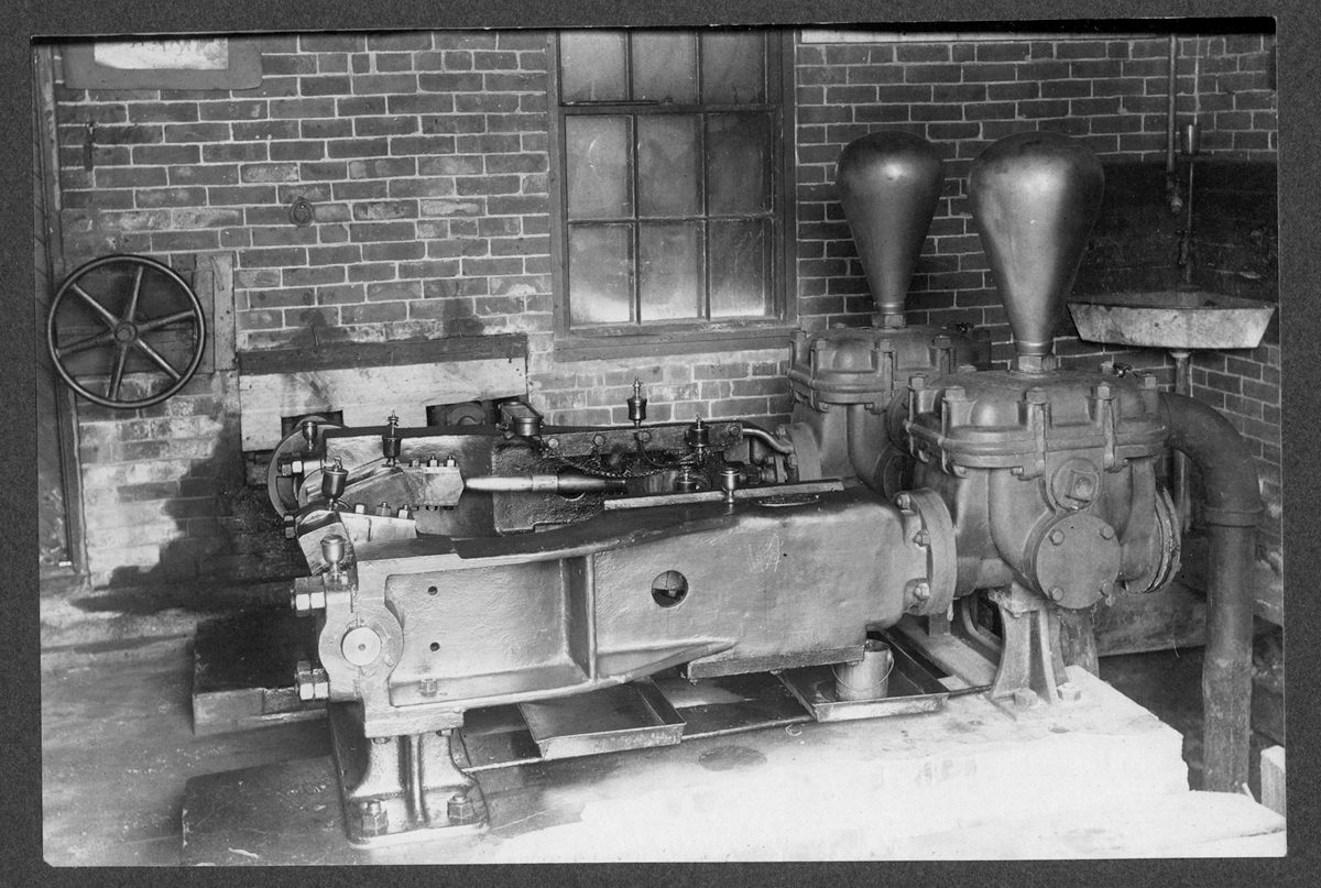 New pumping station machinery, 1906