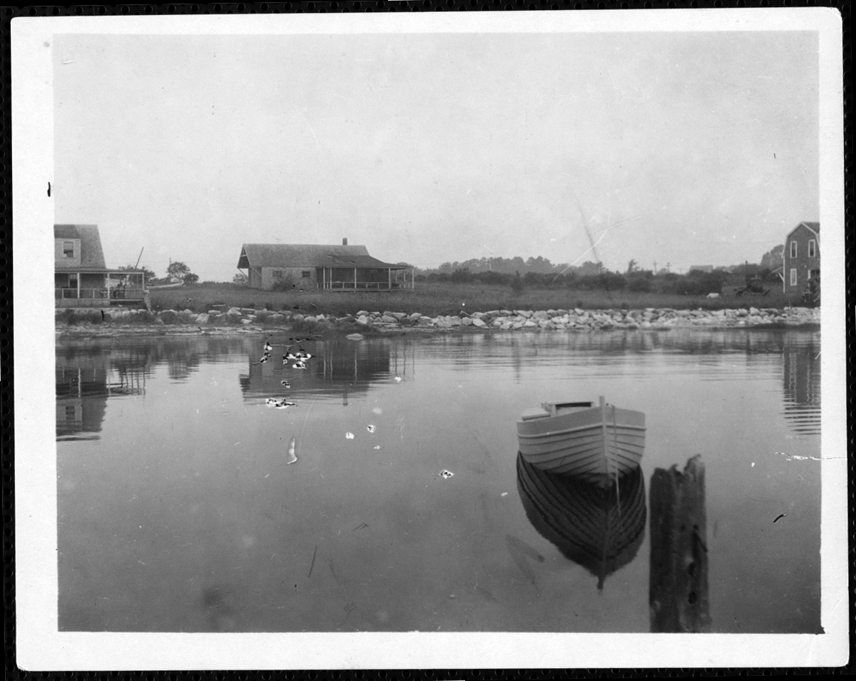 Delano Cottages from Delano's Wharf, circa 1920