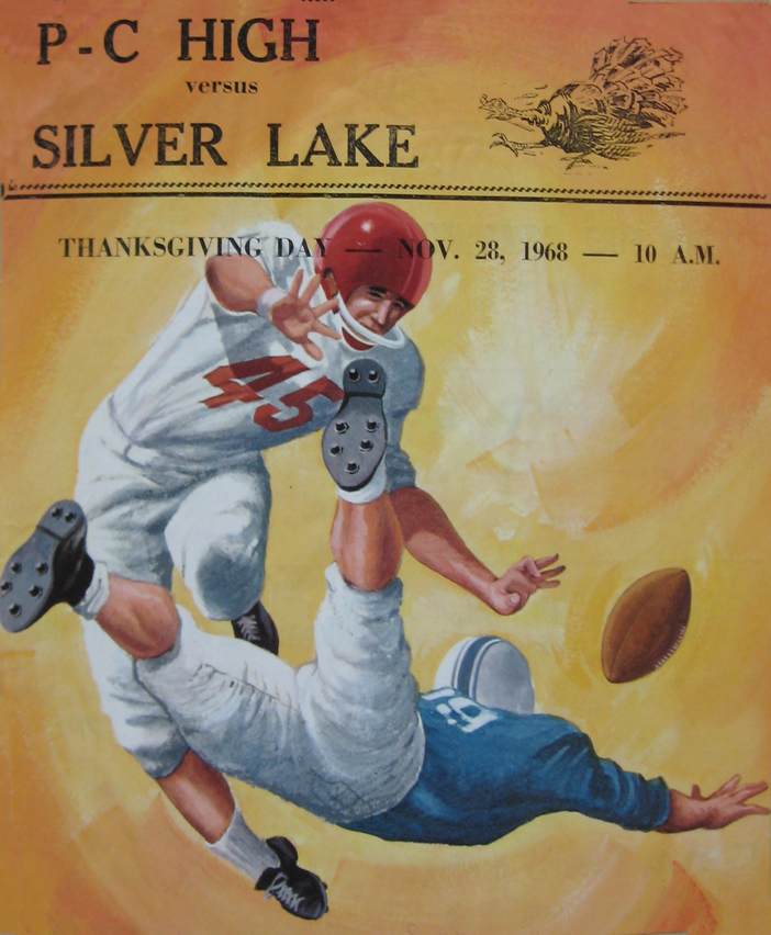 Program for Thanksgiving Day game, 1968