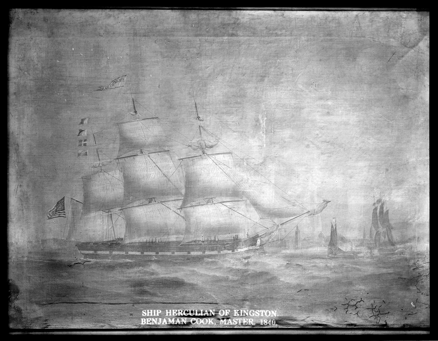 Ship Herculean of Kingston, Benjamin Cook, Master, 1840