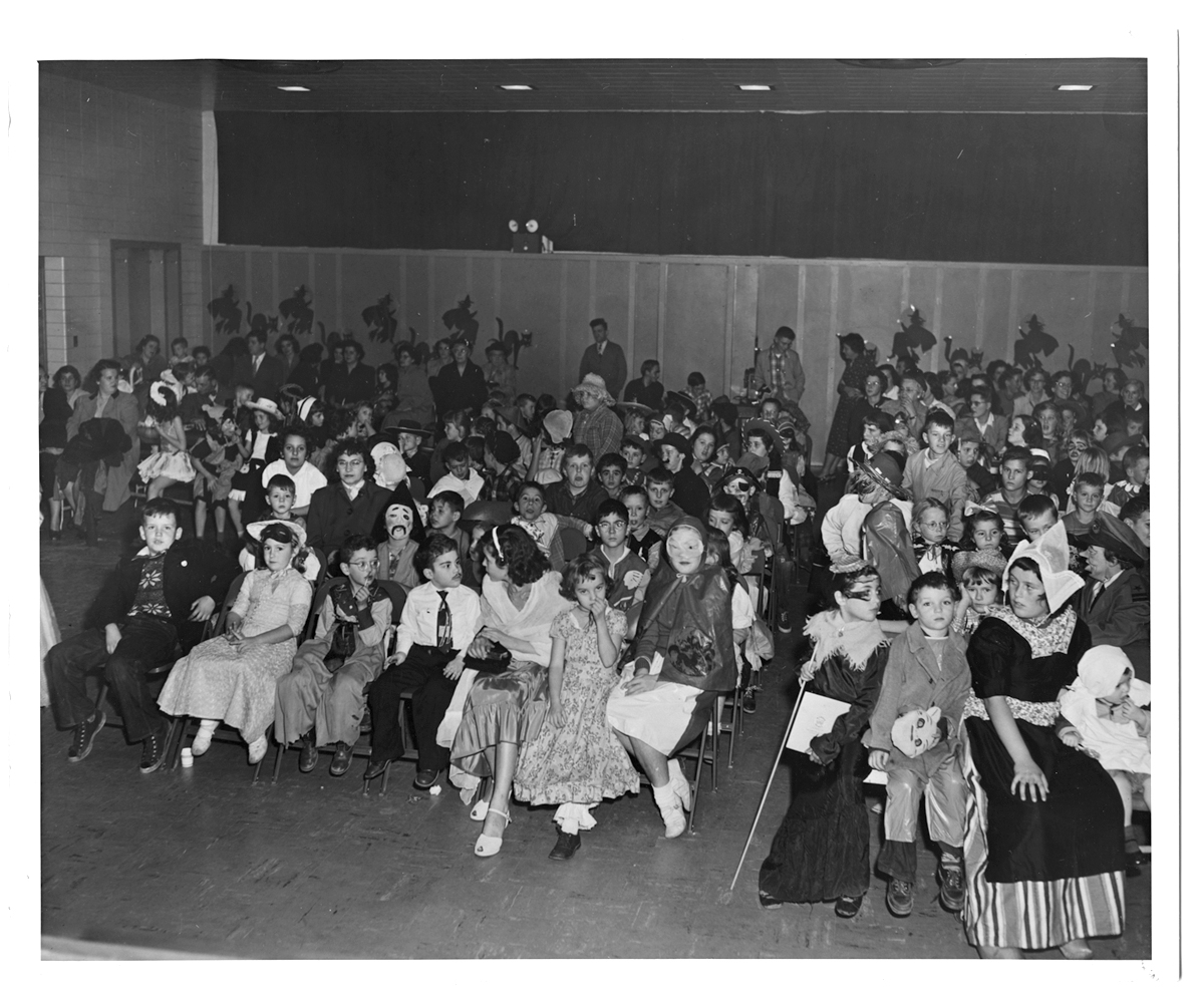  Halloween assembly at Kingston Elementary School, 1952