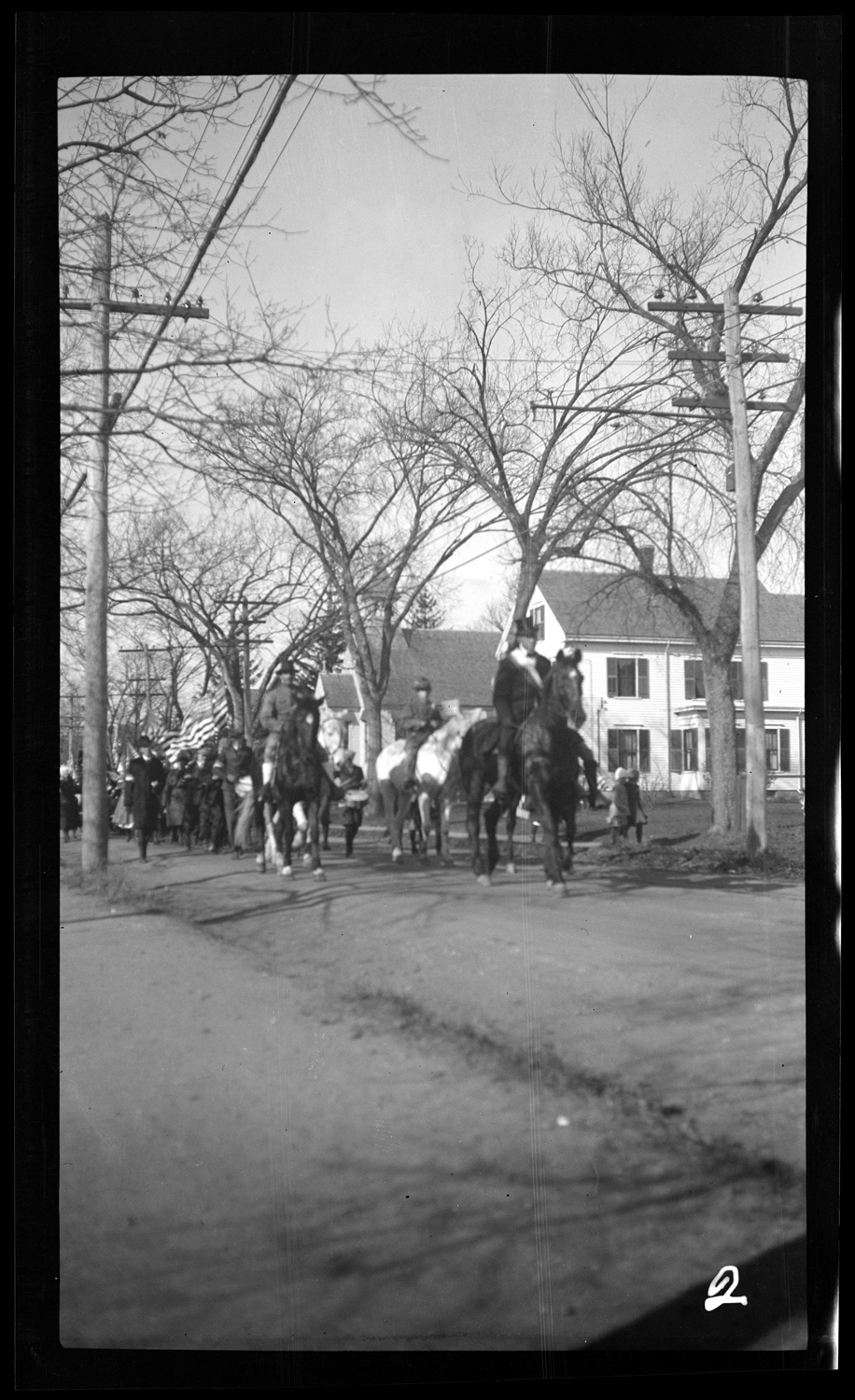 Riders and marchers in the Welcome Home parade, October 18, 1919.