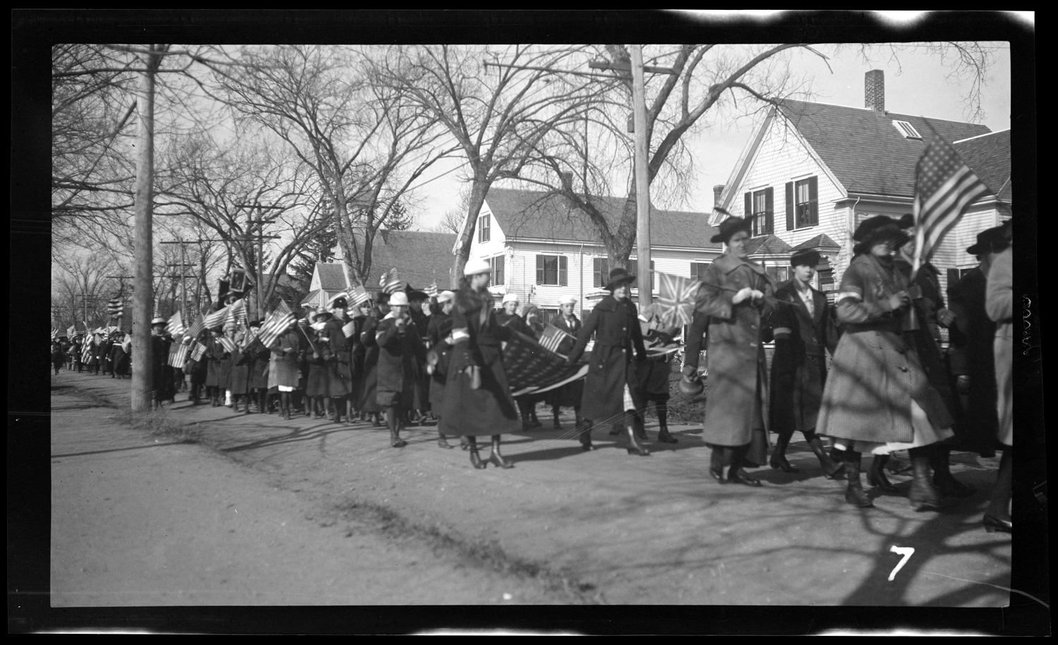 Marchers in the Welcome Home parade, October 18, 1919.