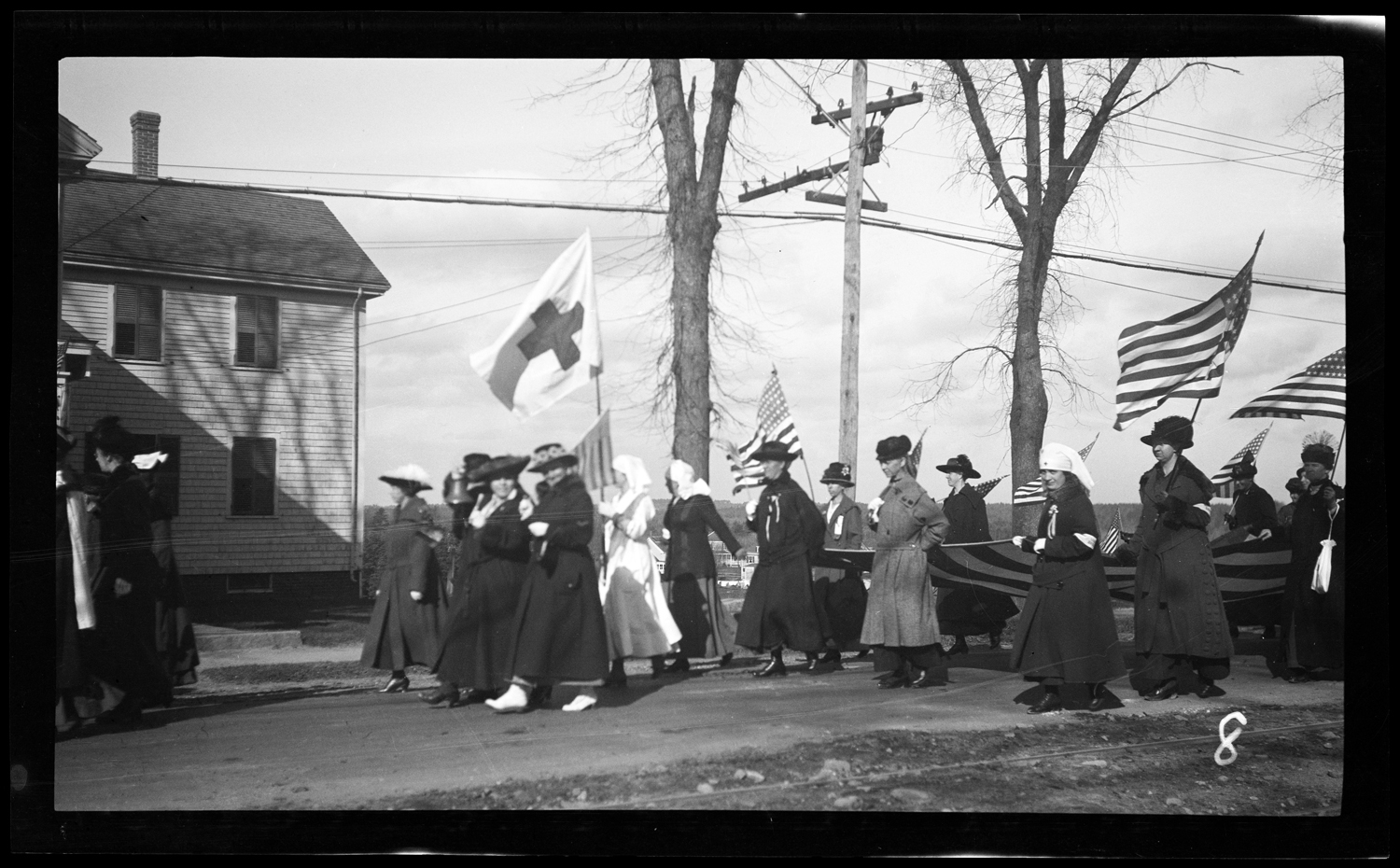 Marchers in the Welcome Home parade, October 18, 1919.