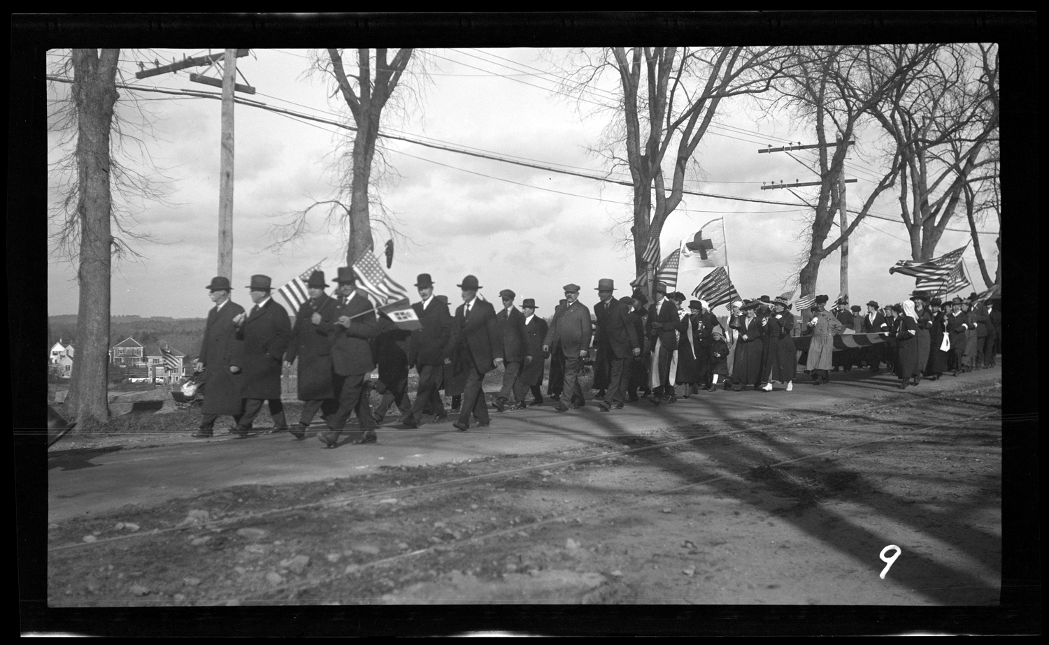 Marchers in the Welcome Home parade, October 18, 1919.