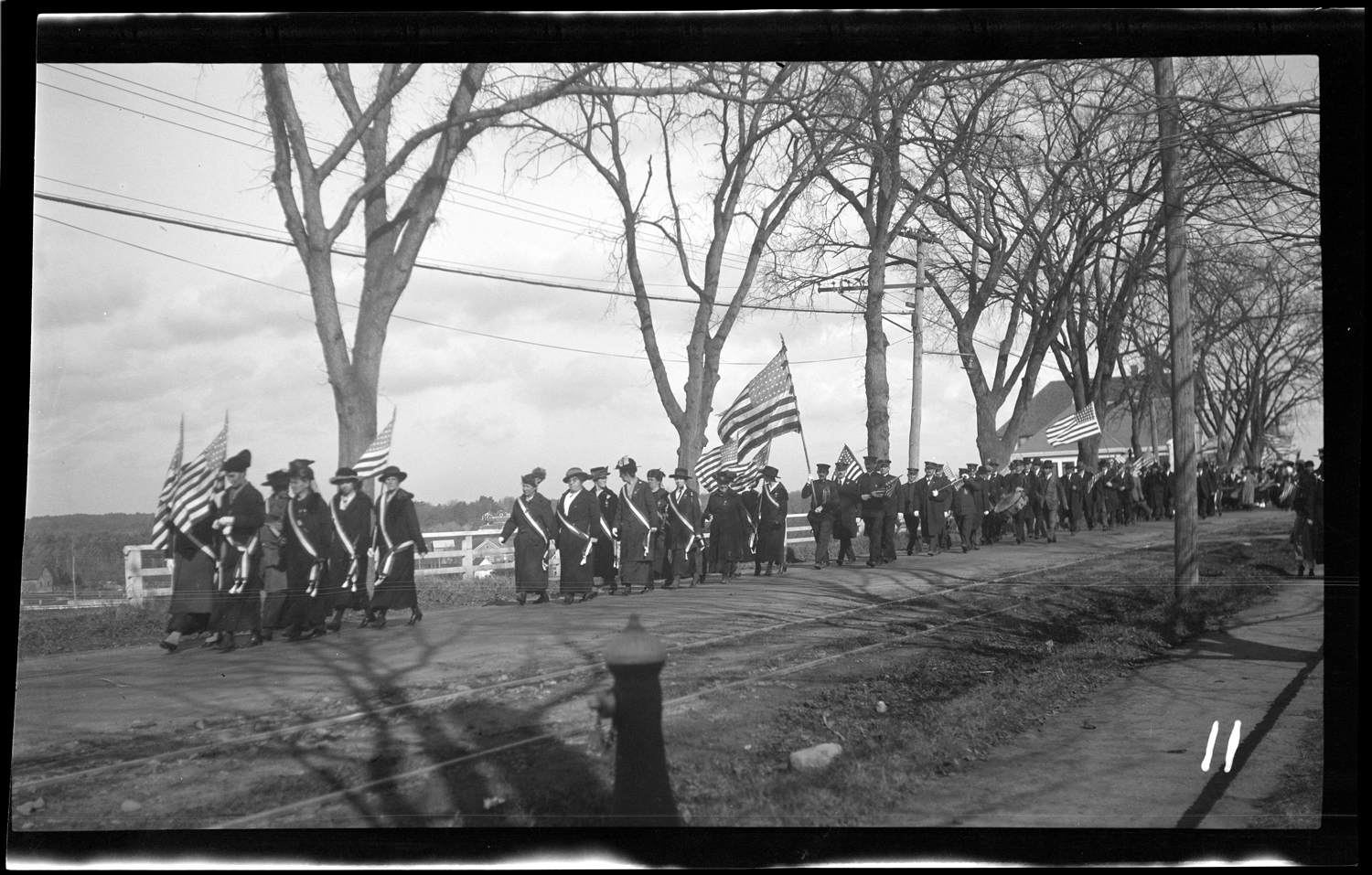 Marchers in the Welcome Home parade, October 18, 1919.