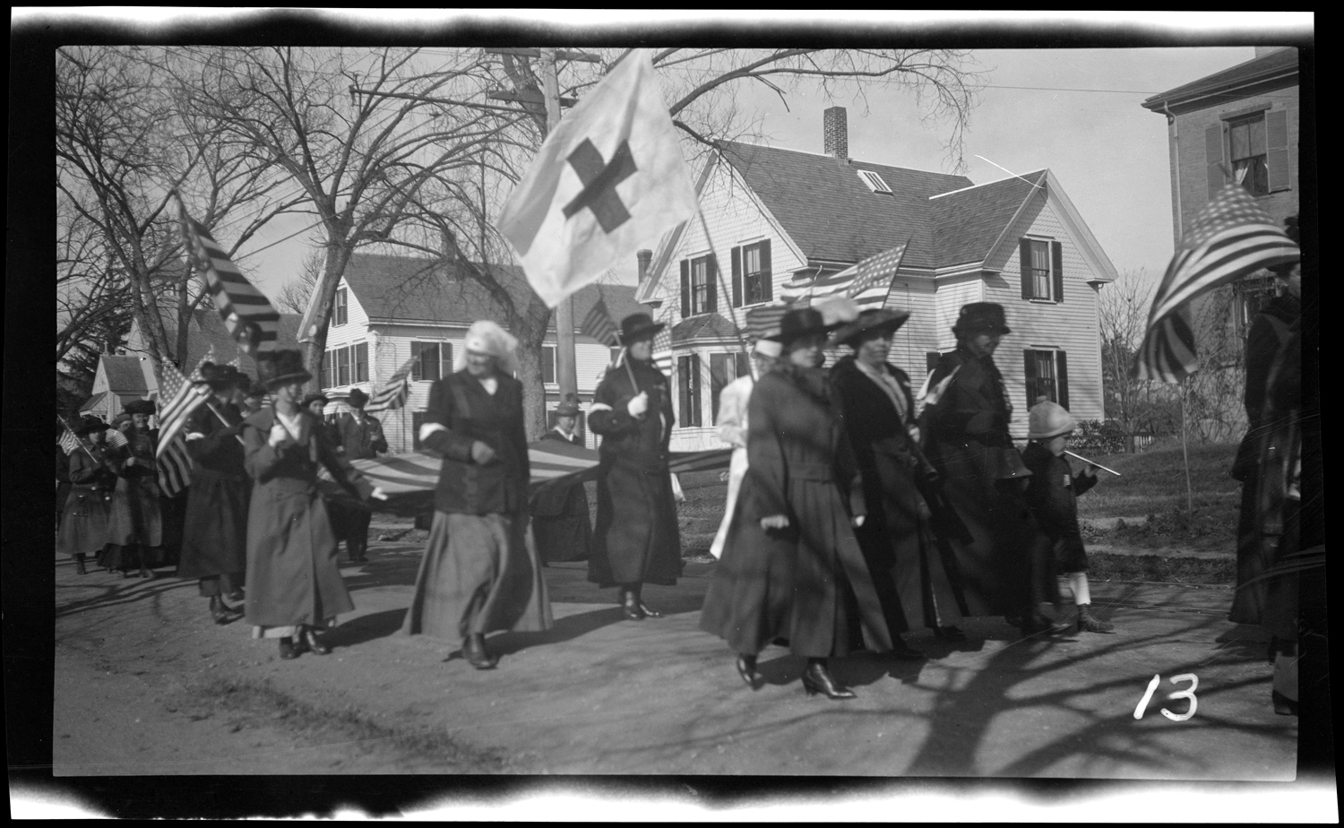 Marchers in the Welcome Home parade, October 18, 1919.